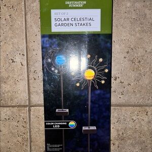 Destination Summer Solar Celestial Garden Stakes